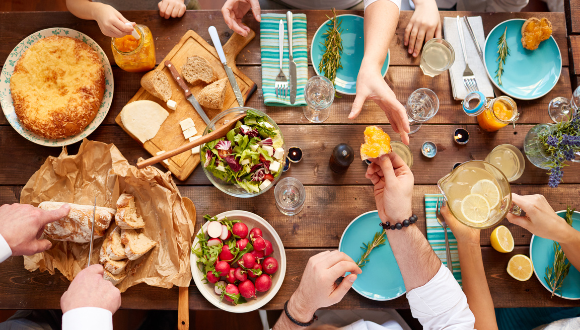 Having meal together