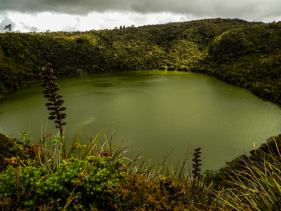 Guatavita lagoon in Colombia