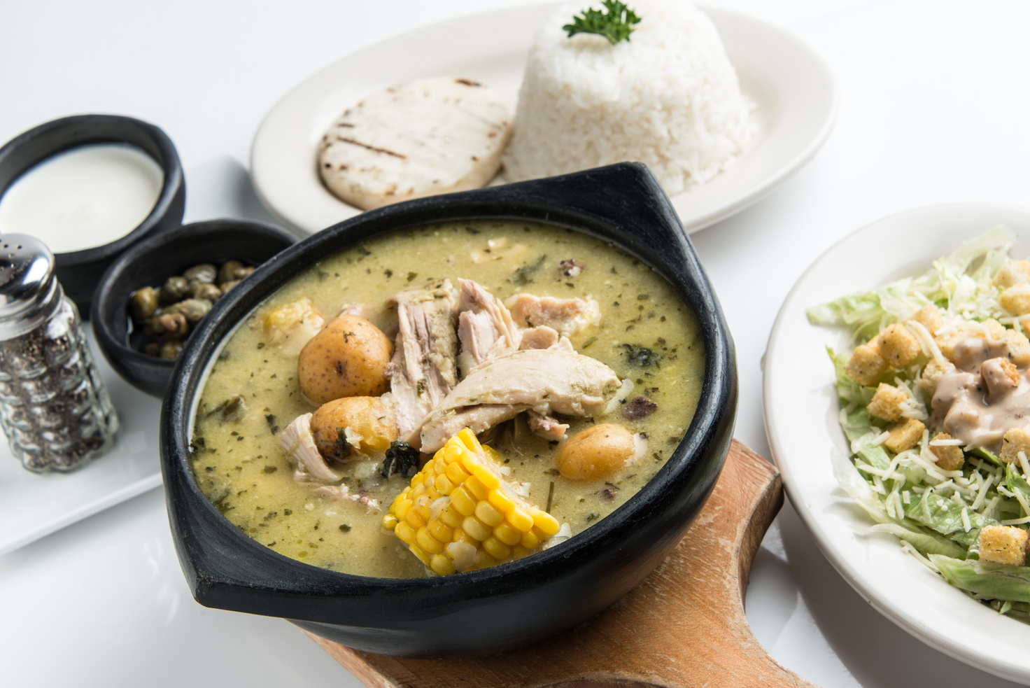 Ajiaco (colombian chicken potato soup)